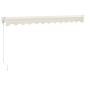 vidaXL Markise Einziehbar Creme 3,5x2,5 m Stoff und Aluminium vidaXL Markise Einziehbar Creme 3,5x2,5 m Stoff und Aluminium