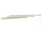 vidaXL Markise Einziehbar Creme 4x3 m Stoff und Aluminium vidaXL Markise Einziehbar Creme 4x3 m Stoff und Aluminium