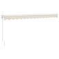 vidaXL Markise Einziehbar Creme 4x3 m Stoff und Aluminium vidaXL Markise Einziehbar Creme 4x3 m Stoff und Aluminium