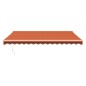 vidaXL Markise Einziehbar Orange und Braun 4x3 m Stoff und Aluminium vidaXL Markise Einziehbar Orange und Braun 4x3 m Stoff und Aluminium