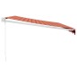 vidaXL Markise Einziehbar Orange und Braun 4x3 m Stoff und Aluminium vidaXL Markise Einziehbar Orange und Braun 4x3 m Stoff und Aluminium