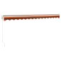 vidaXL Markise Einziehbar Orange und Braun 4x3 m Stoff und Aluminium vidaXL Markise Einziehbar Orange und Braun 4x3 m Stoff und Aluminium