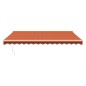 vidaXL Markise Einziehbar Orange und Braun 4,5x3 m Stoff und Aluminium vidaXL Markise Einziehbar Orange und Braun 4,5x3 m Stoff und Aluminium
