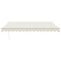 vidaXL Markise Einziehbar Creme 4,5x3 m Stoff und Aluminium vidaXL Markise Einziehbar Creme 4,5x3 m Stoff und Aluminium