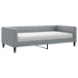 vidaXL Tagesbett mit Matratze Hellgrau 100x200 cm Stoff vidaXL Tagesbett mit Matratze Hellgrau 100x200 cm Stoff