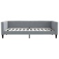 vidaXL Tagesbett mit Matratze Hellgrau 100x200 cm Stoff vidaXL Tagesbett mit Matratze Hellgrau 100x200 cm Stoff