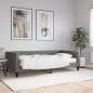 vidaXL Tagesbett mit Matratze Dunkelgrau 100x200 cm Stoff vidaXL Tagesbett mit Matratze Dunkelgrau 100x200 cm Stoff