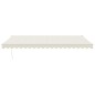 vidaXL Markise Einziehbar Creme 5x3 m Stoff und Aluminium vidaXL Markise Einziehbar Creme 5x3 m Stoff und Aluminium