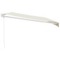 vidaXL Markise Einziehbar Creme 5x3 m Stoff und Aluminium vidaXL Markise Einziehbar Creme 5x3 m Stoff und Aluminium