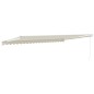 vidaXL Markise Einziehbar Creme 5x3 m Stoff und Aluminium vidaXL Markise Einziehbar Creme 5x3 m Stoff und Aluminium