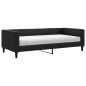 vidaXL Tagesbett mit Matratze Schwarz 100x200 cm Stoff vidaXL Tagesbett mit Matratze Schwarz 100x200 cm Stoff