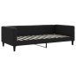 vidaXL Tagesbett mit Matratze Schwarz 100x200 cm Stoff vidaXL Tagesbett mit Matratze Schwarz 100x200 cm Stoff