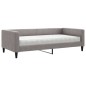 vidaXL Tagesbett mit Matratze Taupe 100x200 cm Stoff vidaXL Tagesbett mit Matratze Taupe 100x200 cm Stoff