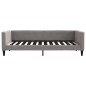 vidaXL Tagesbett mit Matratze Taupe 100x200 cm Stoff vidaXL Tagesbett mit Matratze Taupe 100x200 cm Stoff