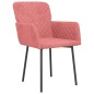 Esszimmerstühle 2 Stk. Rosa Samt Esszimmerstühle 2 Stk. Rosa Samt