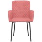 Esszimmerstühle 2 Stk. Rosa Samt Esszimmerstühle 2 Stk. Rosa Samt