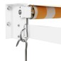 vidaXL Markise Einziehbar Gelb und Weiß 3,5x2,5 m Stoff und Aluminium vidaXL Markise Einziehbar Gelb und Weiß 3,5x2,5 m Stoff und Aluminium