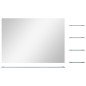 vidaXL Wandspiegel mit 5 Ablagen Silbern 80×60 cm vidaXL Wandspiegel mit 5 Ablagen Silbern 80×60 cm