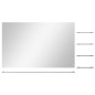 vidaXL Wandspiegel mit 5 Ablagen Silbern 100×60 cm vidaXL Wandspiegel mit 5 Ablagen Silbern 100×60 cm