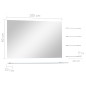 vidaXL Wandspiegel mit 5 Ablagen Silbern 100×60 cm vidaXL Wandspiegel mit 5 Ablagen Silbern 100×60 cm