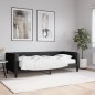 vidaXL Tagesbett mit Matratze Schwarz 90x190 cm Stoff vidaXL Tagesbett mit Matratze Schwarz 90x190 cm Stoff
