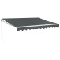 vidaXL Markise Einziehbar Anthrazit 3,5x2,5 m Stoff und Aluminium vidaXL Markise Einziehbar Anthrazit 3,5x2,5 m Stoff und Aluminium