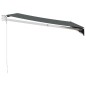 vidaXL Markise Einziehbar Anthrazit 3,5x2,5 m Stoff und Aluminium vidaXL Markise Einziehbar Anthrazit 3,5x2,5 m Stoff und Aluminium