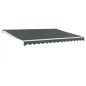 vidaXL Markise Einziehbar Anthrazit 4x3 m Stoff und Aluminium vidaXL Markise Einziehbar Anthrazit 4x3 m Stoff und Aluminium