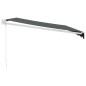 vidaXL Markise Einziehbar Anthrazit 4x3 m Stoff und Aluminium vidaXL Markise Einziehbar Anthrazit 4x3 m Stoff und Aluminium