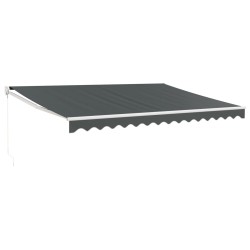 vidaXL Markise Einziehbar Anthrazit 4,5x3 m Stoff und Aluminium