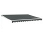 vidaXL Markise Einziehbar Anthrazit 4,5x3 m Stoff und Aluminium vidaXL Markise Einziehbar Anthrazit 4,5x3 m Stoff und Aluminium
