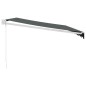 vidaXL Markise Einziehbar Anthrazit 4,5x3 m Stoff und Aluminium vidaXL Markise Einziehbar Anthrazit 4,5x3 m Stoff und Aluminium