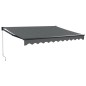 vidaXL Markise Einziehbar Anthrazit 3x2,5 m Stoff und Aluminium vidaXL Markise Einziehbar Anthrazit 3x2,5 m Stoff und Aluminium