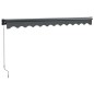 vidaXL Markise Einziehbar Anthrazit 3x2,5 m Stoff und Aluminium vidaXL Markise Einziehbar Anthrazit 3x2,5 m Stoff und Aluminium