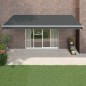 vidaXL Markise Einziehbar Anthrazit 5x3 m Stoff und Aluminium vidaXL Markise Einziehbar Anthrazit 5x3 m Stoff und Aluminium