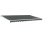 vidaXL Markise Einziehbar Anthrazit 5x3 m Stoff und Aluminium vidaXL Markise Einziehbar Anthrazit 5x3 m Stoff und Aluminium