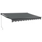 vidaXL Markise Einziehbar Anthrazit 3,5x2,5 m Stoff und Aluminium vidaXL Markise Einziehbar Anthrazit 3,5x2,5 m Stoff und Aluminium
