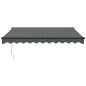 vidaXL Markise Einziehbar Anthrazit 3,5x2,5 m Stoff und Aluminium vidaXL Markise Einziehbar Anthrazit 3,5x2,5 m Stoff und Aluminium