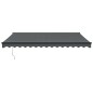 vidaXL Markise Einziehbar Anthrazit 4x3 m Stoff und Aluminium vidaXL Markise Einziehbar Anthrazit 4x3 m Stoff und Aluminium