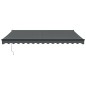 vidaXL Markise Einziehbar Anthrazit 4,5x3 m Stoff und Aluminium vidaXL Markise Einziehbar Anthrazit 4,5x3 m Stoff und Aluminium