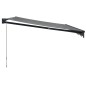 vidaXL Markise Einziehbar Anthrazit 4,5x3 m Stoff und Aluminium vidaXL Markise Einziehbar Anthrazit 4,5x3 m Stoff und Aluminium