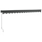 vidaXL Markise Einziehbar Anthrazit 4,5x3 m Stoff und Aluminium vidaXL Markise Einziehbar Anthrazit 4,5x3 m Stoff und Aluminium