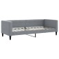 vidaXL Tagesbett Ausziehbar mit Matratze Hellgrau 80x200 cm Stoff vidaXL Tagesbett Ausziehbar mit Matratze Hellgrau 80x200 cm Stoff