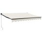 vidaXL Markise Einziehbar Creme 3x2,5 m Stoff und Aluminium vidaXL Markise Einziehbar Creme 3x2,5 m Stoff und Aluminium