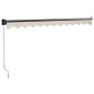 vidaXL Markise Einziehbar Creme 3x2,5 m Stoff und Aluminium vidaXL Markise Einziehbar Creme 3x2,5 m Stoff und Aluminium
