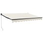 vidaXL Markise Einziehbar Creme 3,5x2,5 m Stoff und Aluminium vidaXL Markise Einziehbar Creme 3,5x2,5 m Stoff und Aluminium
