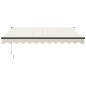 vidaXL Markise Einziehbar Creme 3,5x2,5 m Stoff und Aluminium vidaXL Markise Einziehbar Creme 3,5x2,5 m Stoff und Aluminium