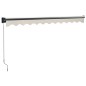 vidaXL Markise Einziehbar Creme 3,5x2,5 m Stoff und Aluminium vidaXL Markise Einziehbar Creme 3,5x2,5 m Stoff und Aluminium