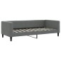 vidaXL Tagesbett Ausziehbar mit Matratzen Dunkelgrau 90x200 cm Stoff vidaXL Tagesbett Ausziehbar mit Matratzen Dunkelgrau 90x200 cm Stoff