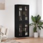 Highboard Schwarz 69,5x34x180 cm Holzwerkstoff Highboard Schwarz 69,5x34x180 cm Holzwerkstoff
